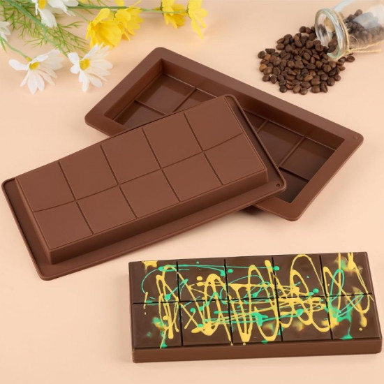 Kunafa Chocolate Bar Deep Silicone Mould Kunafa Chocolate Bar Deep Silicone Mould