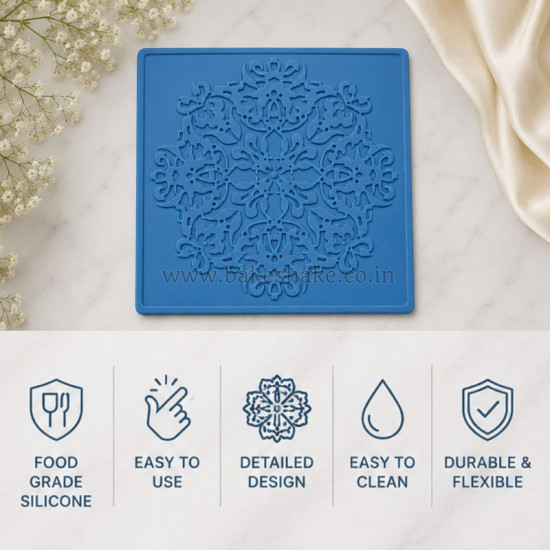 Lace Pattern Silicone Imprint Mat