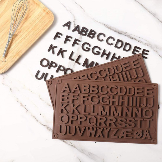 Large Uppercase Alphabets Silicone Chocolate Mould