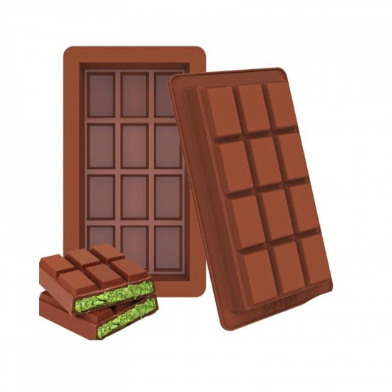 Large Kunafa Chocolate Bar Silicone Mould