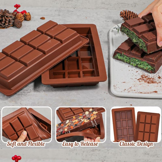 Large Kunafa Chocolate Bar Silicone Mould