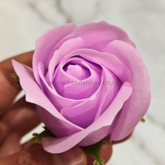 Artificial Lavender Pink Rose Flowers (Set of 10)