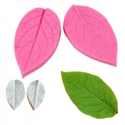 Leaf Rose Style Silicone Veiner Double Sided