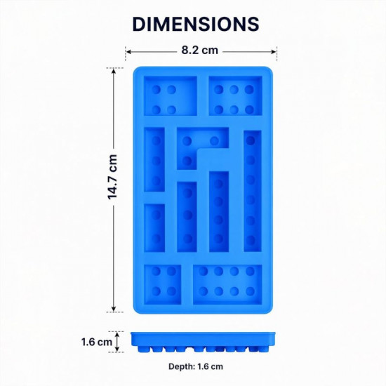Building Blocks Shape Silicone Chocolate Mould