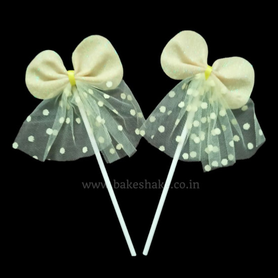 Bow Cake Topper Set of 2 (Lemon)