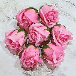 Artificial Light Pink Rose Flowers (Set of 10)