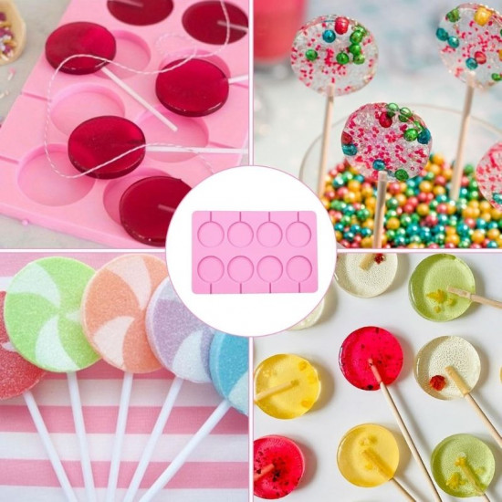 Silicone Lollipop Mould 8 Cavity