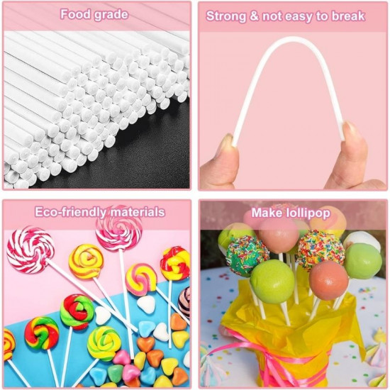 8 Inch Lollipop sticks - Pack of 100