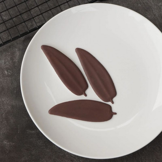 Silicone Chocolate Garnishing Mould - Long Narrow Leaf