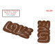 Love Chocolate Bar Polycarbonate Chocolate Mould