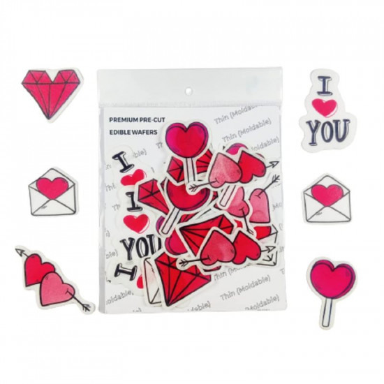 Love Series 3 Wafer WPC 81 (16 Pcs) - Tastycrafts Love Series 3 Wafer WPC 81 (16 Pcs) - Tastycrafts
