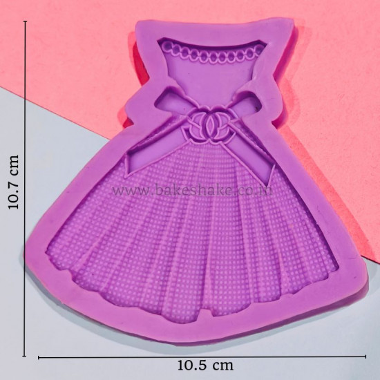 Luxury Frock Dress Silicone Fondant Mould