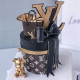 Louis Vuitton Luxury Handbag Miniature Cake Topper - Brown