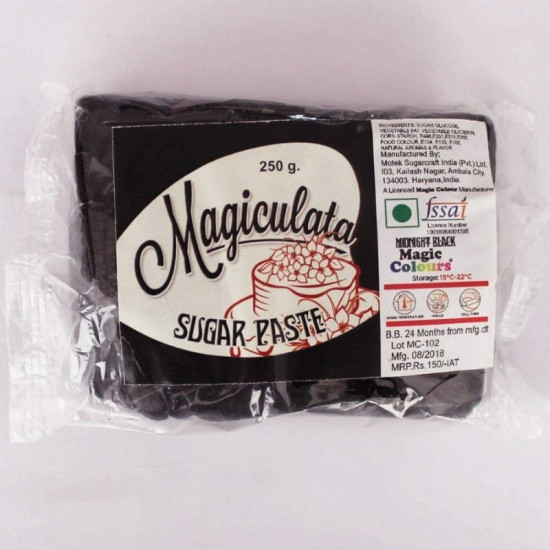 Midnight Black Sugar Paste (250 Gm) - Magiculata