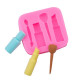 Makeup Brush Lipstick Nail Polish Silicone Mould