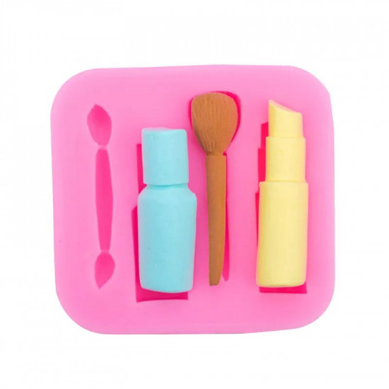 Makeup Brush Lipstick Nail Polish Silicone Mould