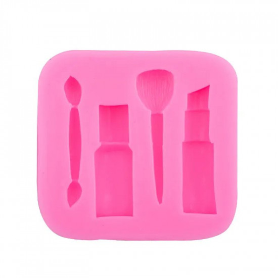 Makeup Brush Lipstick Nail Polish Silicone Mould