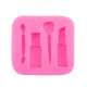 Makeup Brush Lipstick Nail Polish Silicone Mould