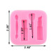 Makeup Brush Lipstick Nail Polish Silicone Mould