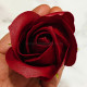 Artificial Maroon Rose Flowers (Set of 10)
