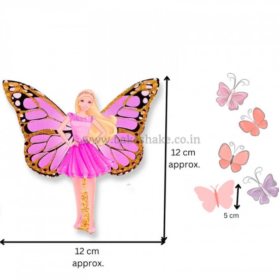 Fairy Paper Topper Mauve (Set of 6 Pieces)