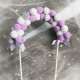 Pom Pom Arch Cake Topper - Mauve