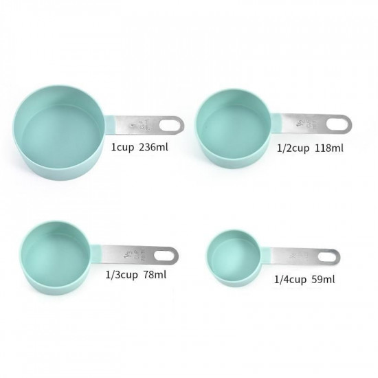 Measuring Cups With Stainless Steel Handle - Set of 4 Pcs.