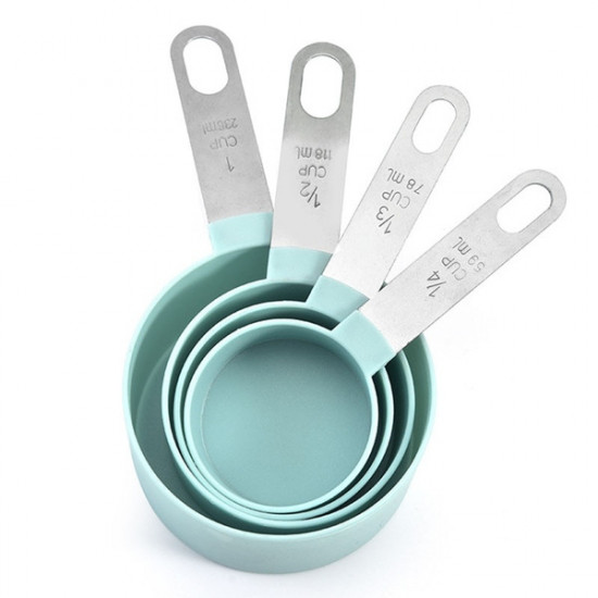 Measuring Cups With Stainless Steel Handle - Set of 4 Pcs.