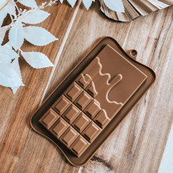 Chocolate Bar Silicone Mould - Melting Drip (Style 9)