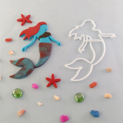 Mermaid Girl Figurine Fondant Cutter