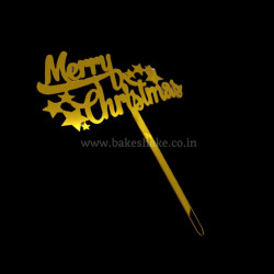 Merry Christmas Acrylic Cake Topper (Style 8)