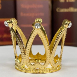 Gold Crown Cake Topper (Set of 2)