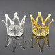 Silver and Gold Crown Cake Topper (Set of 2)