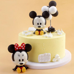Mickey And Minnie Mouse Toy Cake Topper