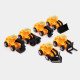 Mini Construction Vehicles Toy Set for Cake Decoration