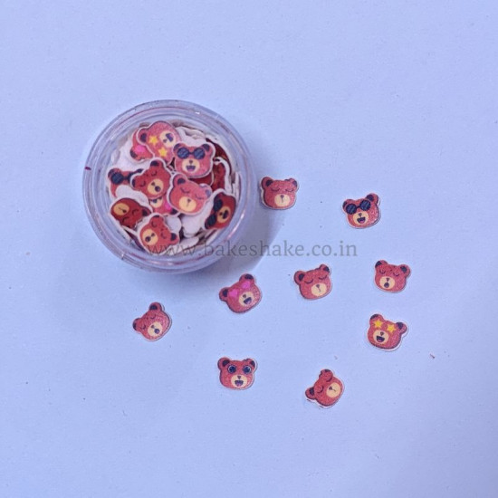 Mini Edible Teddy Bear Printed Wafer Sprinkles - Tastycrafts