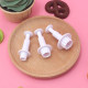 Mini Flower Shape Plunger Cutter Set of 3