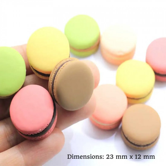 Multicolor Artificial Macaron Cookie for Cake Decor (Set of 6)