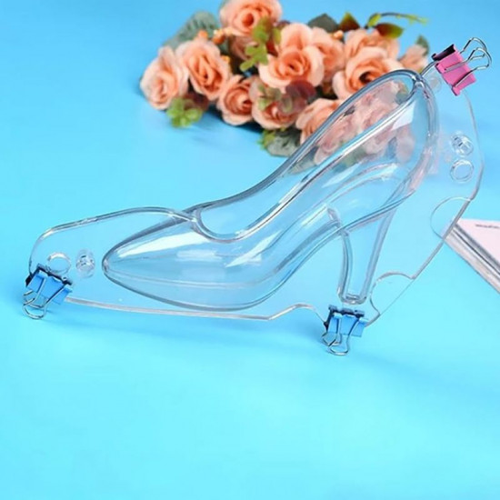 Mini Size 3D High Heel Shoe Polycarbonate Chocolate Mould 