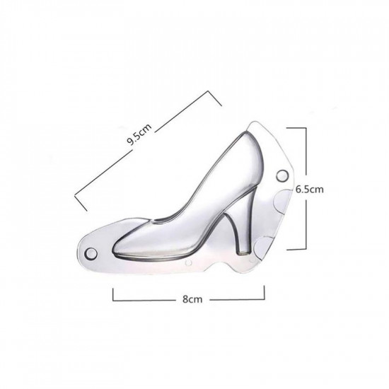 Mini Size 3D High Heel Shoe Polycarbonate Chocolate Mould 