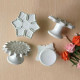 Mix Design Flower Shape Plunger Cutter (Set of 4)
