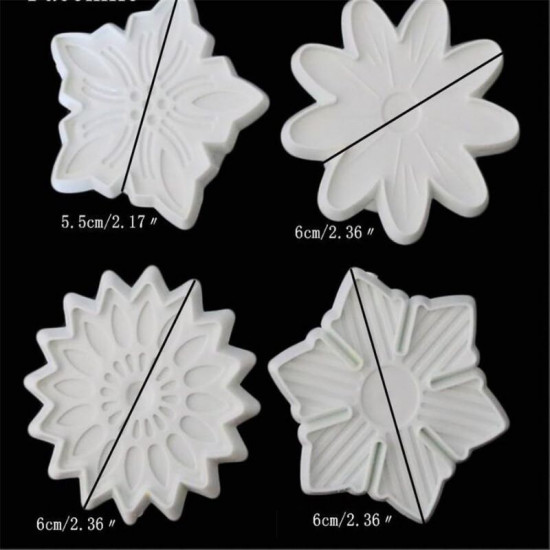 Mix Design Flower Shape Plunger Cutter (Set of 4)
