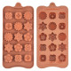 Mix Design Flower Chocolate Mould 15 Cavity Mix Design Flower Chocolate Mould 15 Cavity