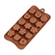 Mix Design Flower Chocolate Mould 15 Cavity Mix Design Flower Chocolate Mould 15 Cavity