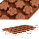 Mix Design Flower Chocolate Mould 15 Cavity Mix Design Flower Chocolate Mould 15 Cavity