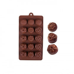 4 Mix Designs Flower Chocolate Mould