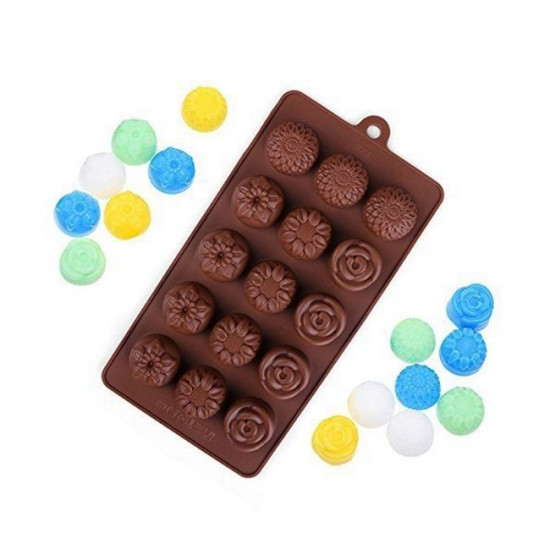 4 Mix Designs Flower Chocolate Mould