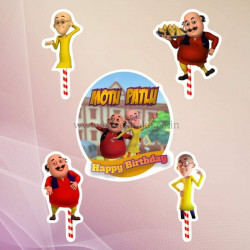 Motu Patlu Paper Toppers (Set of 5)