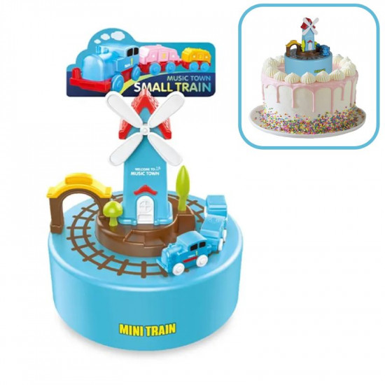 Moving Train Wind Up Music Box For Cake Decor