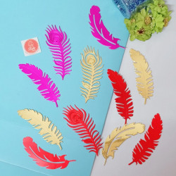 Multi Colour Feathers (12 Pieces)